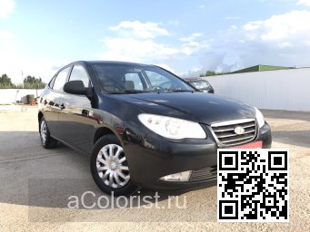 Hyundai | ELANTRA, AVANTE 4 (HD) | EB - EBONY BLACK (СОЛИД) 0