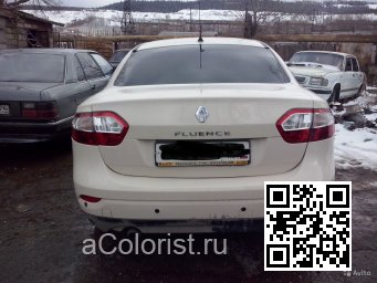 Renault | FLUENCE | D16 - IVORY, BLANC IVOIRE (СОЛИД) 1