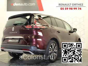 Renault | ESPACE 5 | NPN - ROUGE MILLESIME, VINTAGE RED, MANGOSTAN ROT, MANGOSTAN RED (с 2020) 1