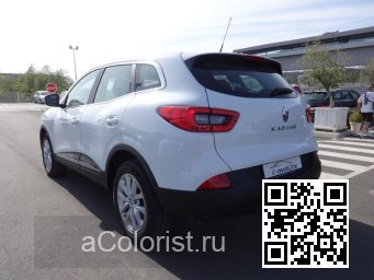 Renault | KADJAR | 369 - BLANC GLACIER, GLACIER WHITE, GLACIER VALKOINEN, ARCTIC WHITE, ARKTIS WEISS (СОЛИД) 2