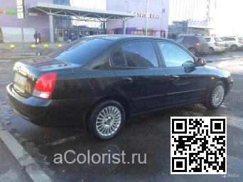 Hyundai | ELANTRA 3 (XD) | EB - EBONY BLACK, BLACK OBSIDIAN (СОЛИД) 2
