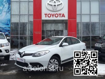 Renault | FLUENCE | 369 - BLANC GLACIER, ARKTIS WEISS (СОЛИД) 0