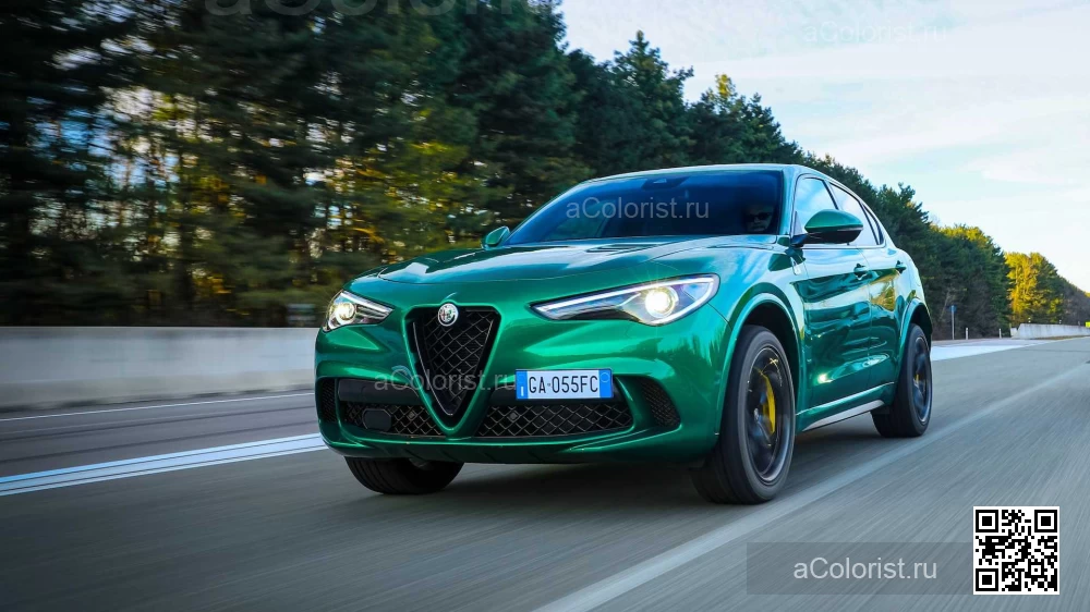 ALFA ROMEO | STELVIO (949) | 646, 646B, 646/B - MONTREAL GREEN, VERDE MONTREAL TRI-COAT (Stelvio Quadrifoglio) (с 2020) 0