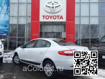 Renault | FLUENCE | 369 - BLANC GLACIER, ARKTIS WEISS (СОЛИД) 3