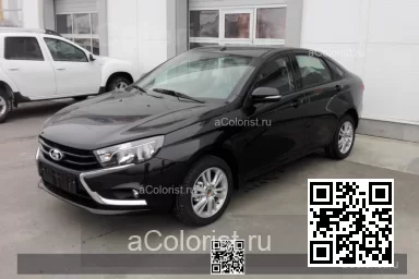 Lada | VESTA | 672 - ЧЕРНАЯ ПАНТЕРА, BLACK PANTERA (СОЛИД) (с 2023) 0