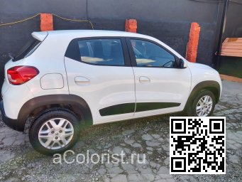 Renault | KWID (BW) | 369 - BLANC GLACIER, GLACIER WHITE, ARCTIC WHITE, ARKTIS WEISS, BLANCO GLACIAR (СОЛИД) 2