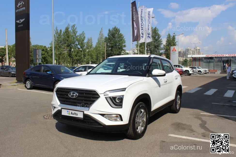 HYUNDAI | CRETA 2 | SAW - ATLAS WHITE (СОЛИД) (с 2021) 0
