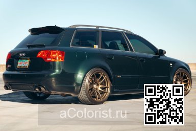 Audi | A4,S4,RS4 (B7, 8E, 8H) | Z6E, LZ6E, 3W, 3W3W - TIEF GREEN, TIEFGRUEN, CAMBRIDGE GREEN PEARL 4